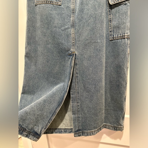Denim Maxi Skirt (New With Tags) - Picture 3 of 4